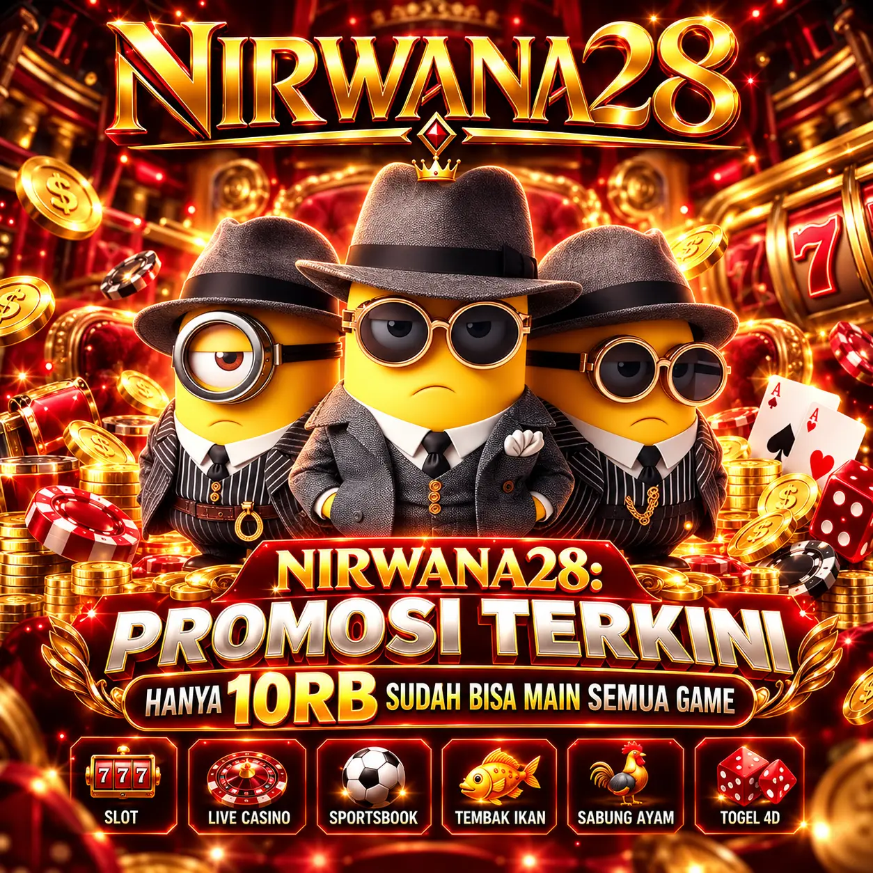 NIRWANA28: Promosi Terkini Hanya 10rb Sudah Bisa Main Semua Game